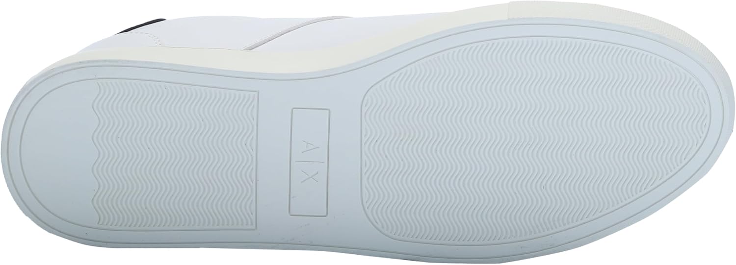 Мужские кроссовки Armani Exchange Paris Low Top из замши с логотипом, белый/синий/темно-синий — фото 4