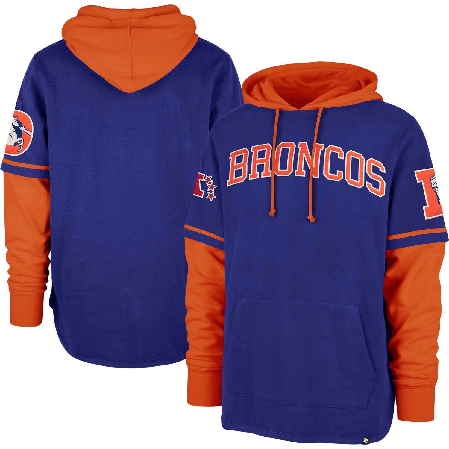 

Мужская толстовка с капюшоном Royal Denver Broncos '47 Shortstop