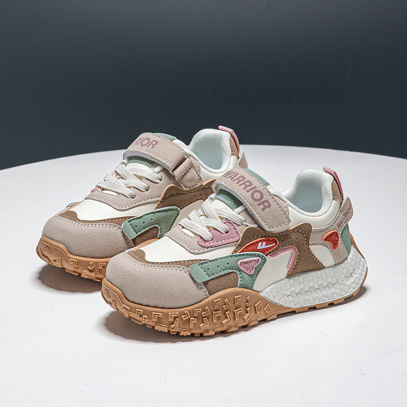 Casual Shoes с увеличенной высотой амортизации, устойчивые к истиранию и скольжению WARRIOR, бежевый серый зеленый — фото 4