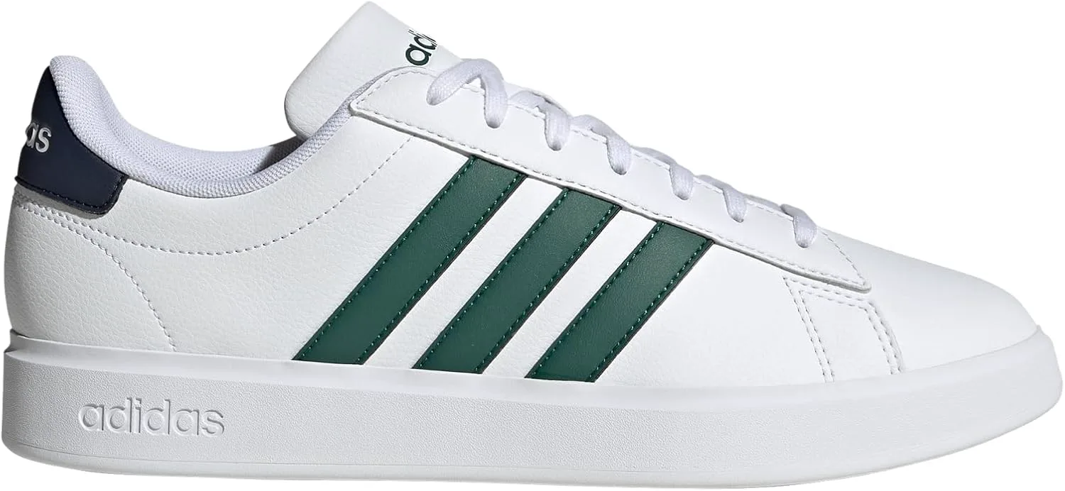 Мужские кроссовки Adidas Grand Court 2.0, белый/зеленый/темно-синий — фото 3