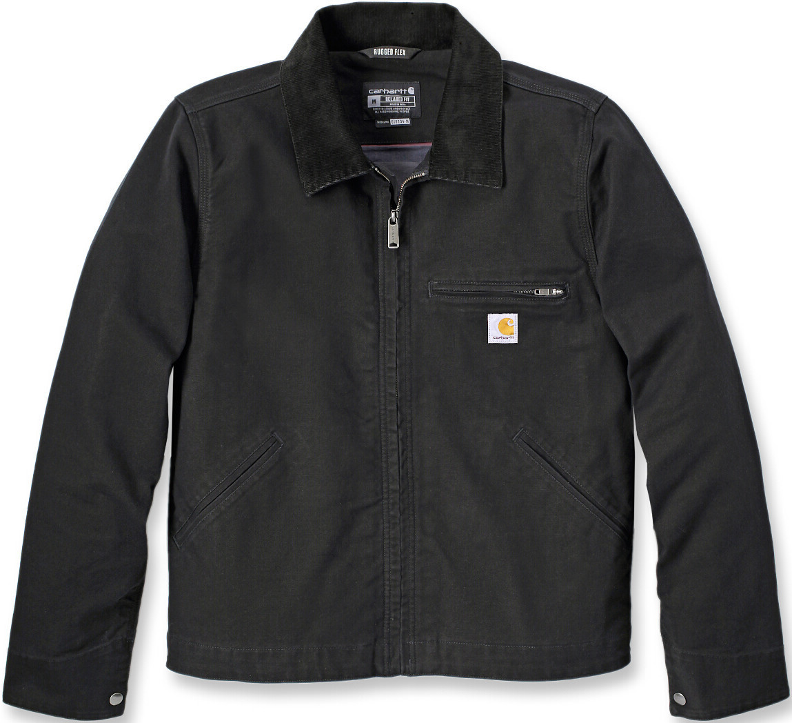 

Куртка Carhartt Rugged Flex Relaxed Fit Duck Detroit Jacket, черный