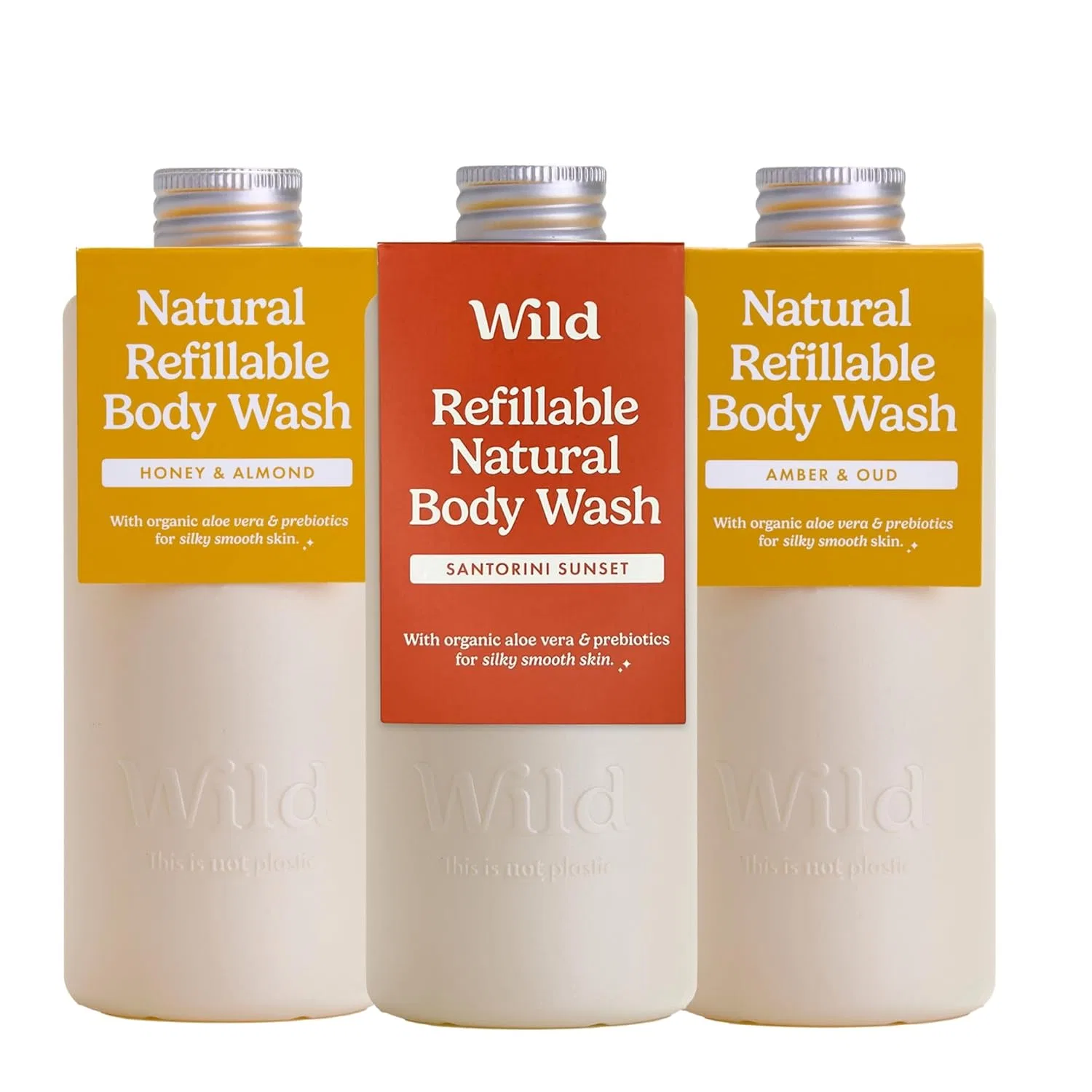 Набор сменных блоков для геля для душа Wild Natural Refillable Shower Gel, 300 мл (3 шт.) Wild