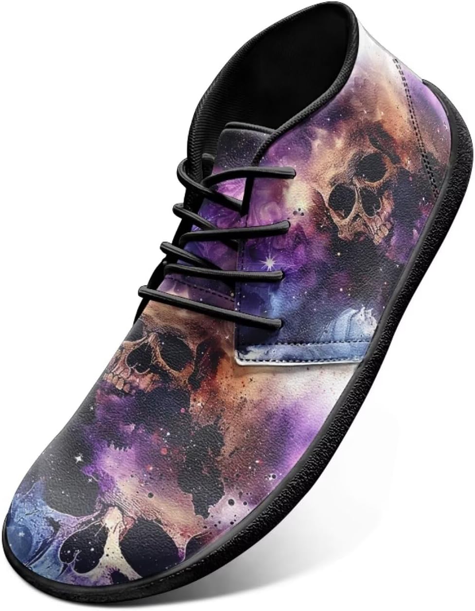 

Кроссовки для мужчин с широкой носовой частью, обувь с нулевым перепадом, минималистичная обувь для тренировок, кроссовки для кросс-тренинга Pointodoor, Skull Galaxy