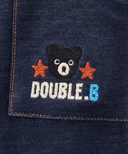 Детские брюки DOUBLE_B стрейч, тёмно-синие — фото 4