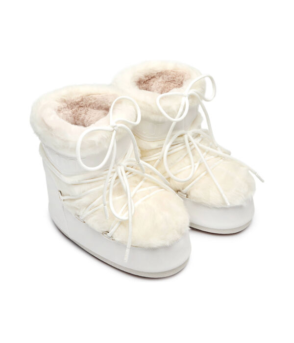 Ботинки женские зимние Moon Boot Icon Low с подкладкой из искусственного меха, белый — фото 3