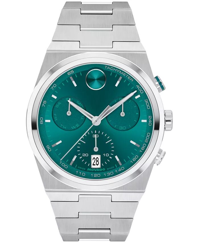 

Мужские часы Bold Quest Swiss Quartz Chrono из нержавеющей стали 42 мм Movado
