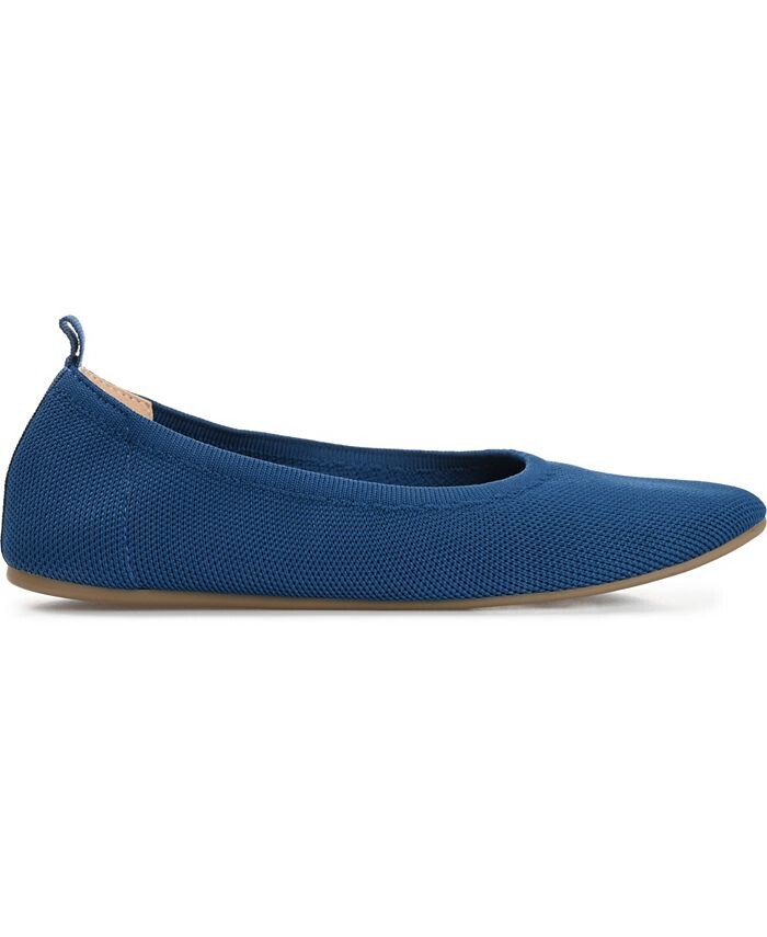 Женские трикотажные балетки из джерси Journee Collection, цвет Navy — фото 2