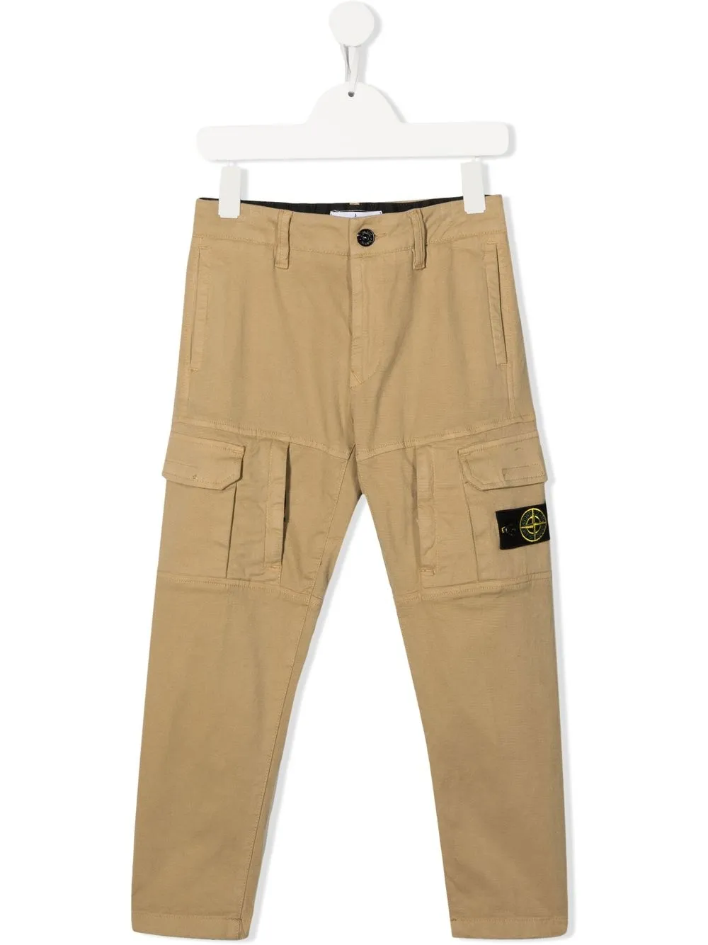 

Брюки карго с нашивкой Compass Stone Island Junior, нейтральный