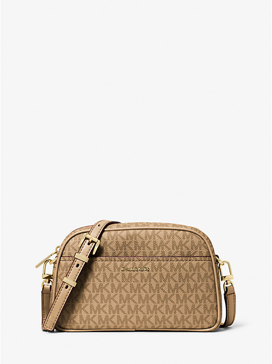 

Маленькая сумка Jet Set через плечо для камеры с фирменным логотипом Michael Kors, бежевый