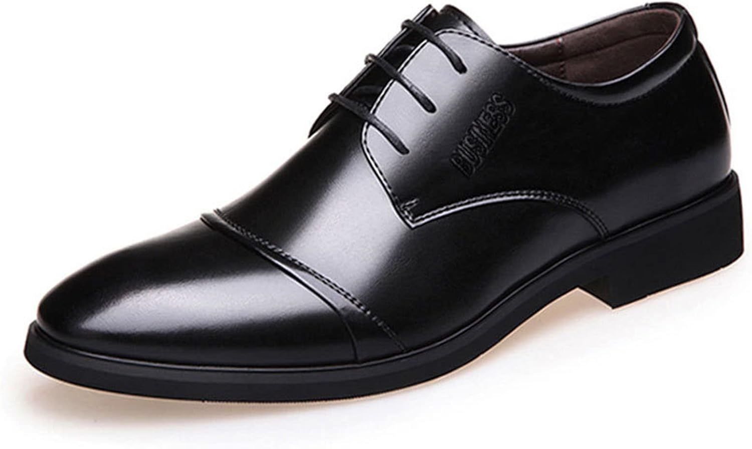 

Мужские оксфорды Классические деловые кожаные туфли Мужские туфли для повседневной носки, вечеринок и вечеров Осень Весна Generic, черный