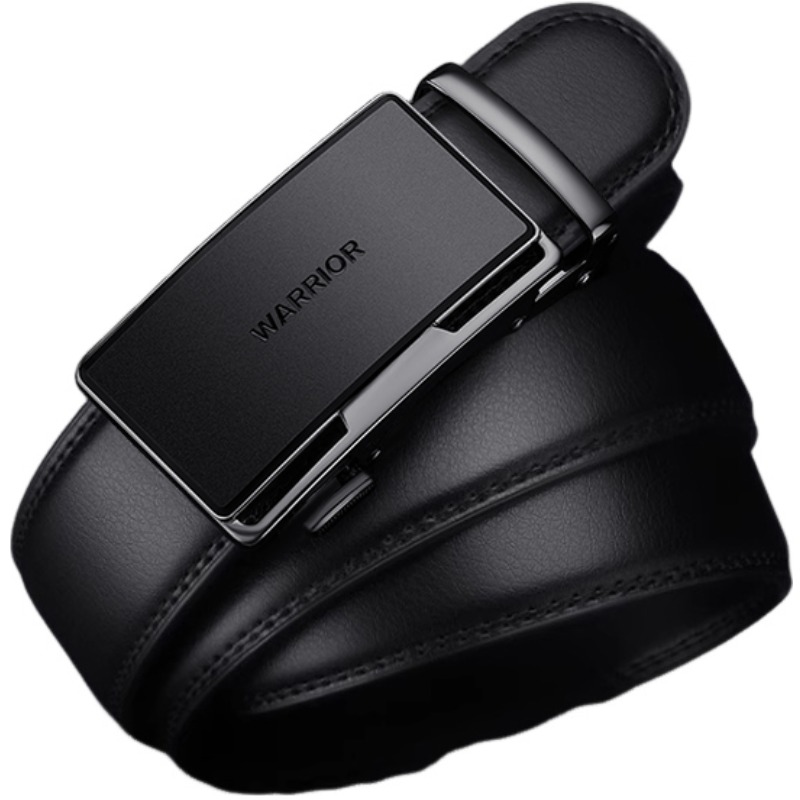 

Ремень мужской из спилка кожи шириной 35 см WARRIOR, черный