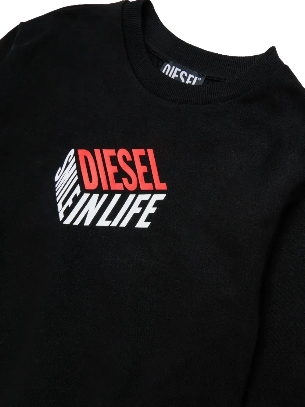 Толстовка с круглым вырезом Diesel Kids, черный — фото 3
