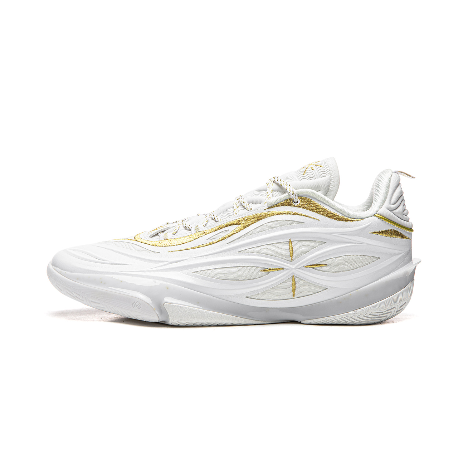

Li Ning Cushioning Slip Resistant Abrasion Resistant Breathable Rebound Grip Low top Basketball Shoes Men's Li-Ning, standard белый