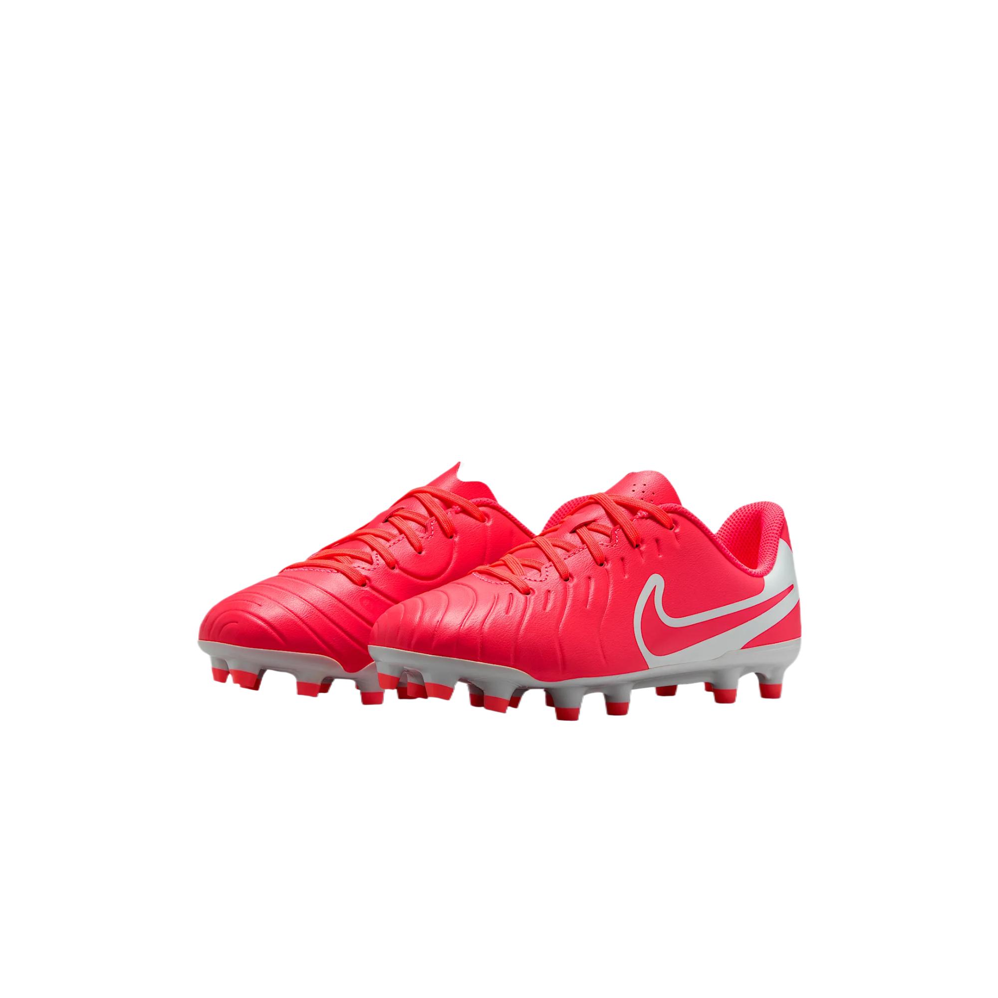 Nike Tiempo Legend 10 Club детские футбольные бутсы red white kids — фото 4
