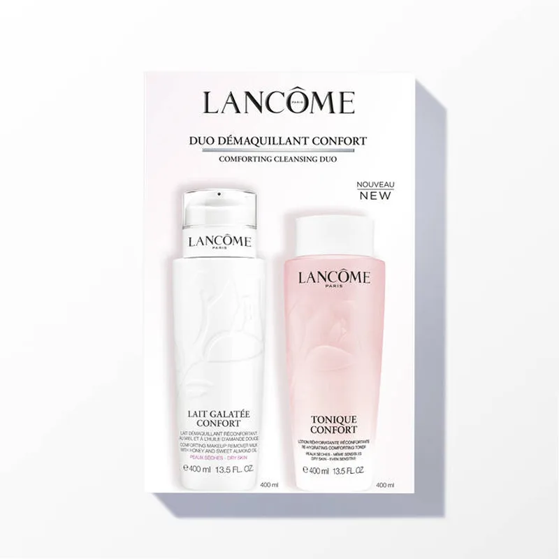 LANCOME Увлажняющий набор для ухода за кожей 400 мл + 400 мл, Two-Piece Set: Comfortable Toner 400ml+Gentle Makeup Removal 400ml — фото 3