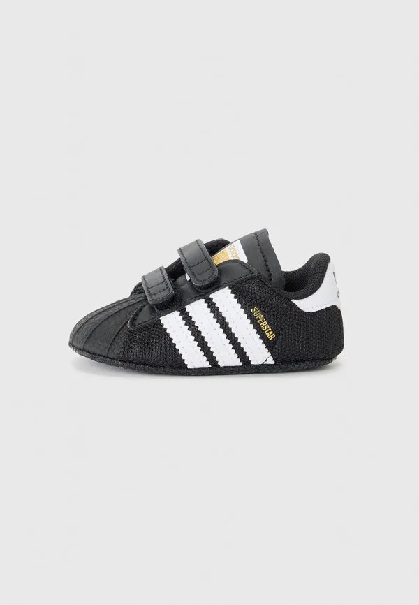 Детские первые туфли superstar унисекс Adidas Originals, Black/White/Gold-Coloured