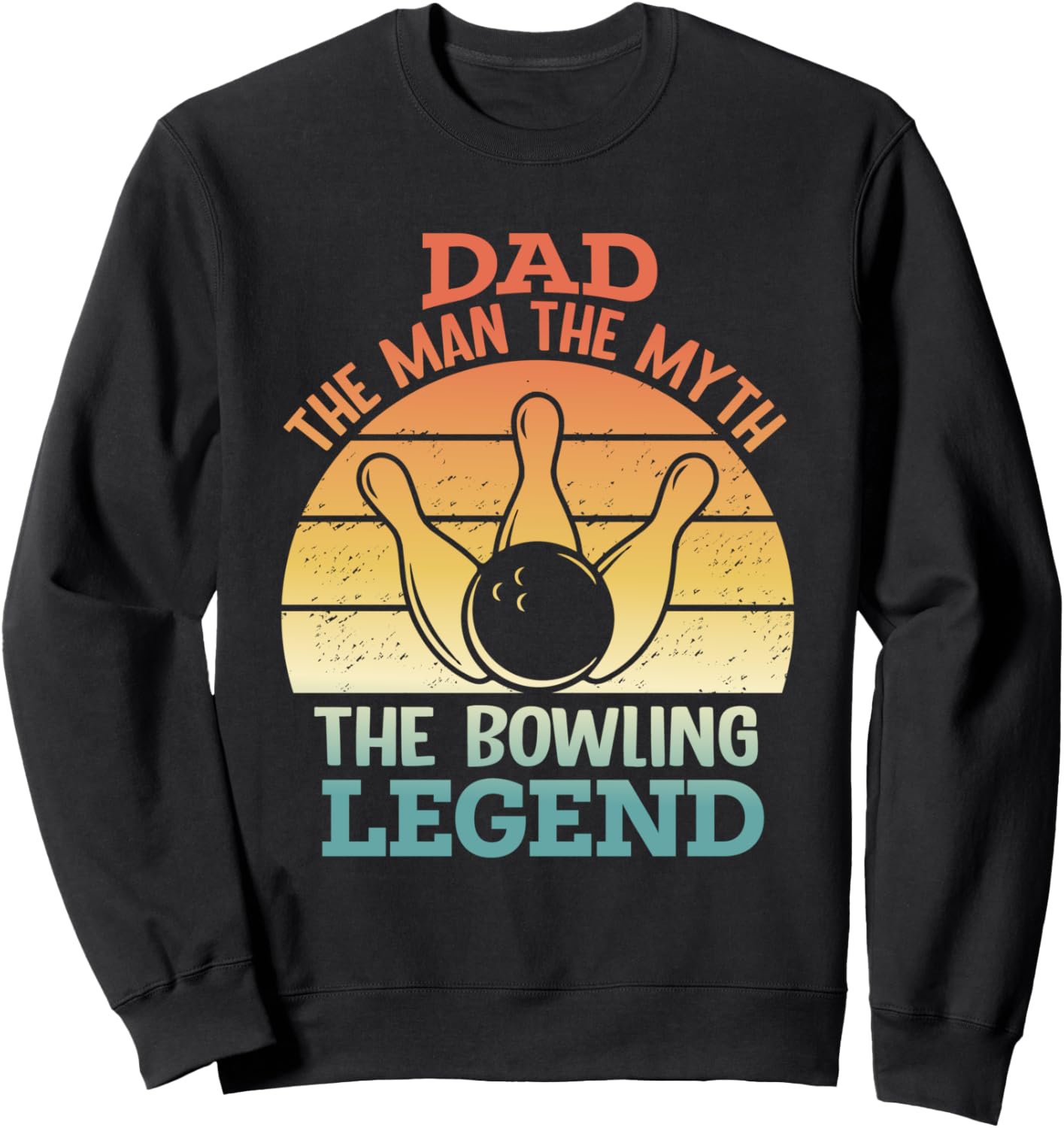 

Мужская забавная толстовка для папы-боулера «Миф о легенде боулинга» Peekay Apparel - Bowling, черный