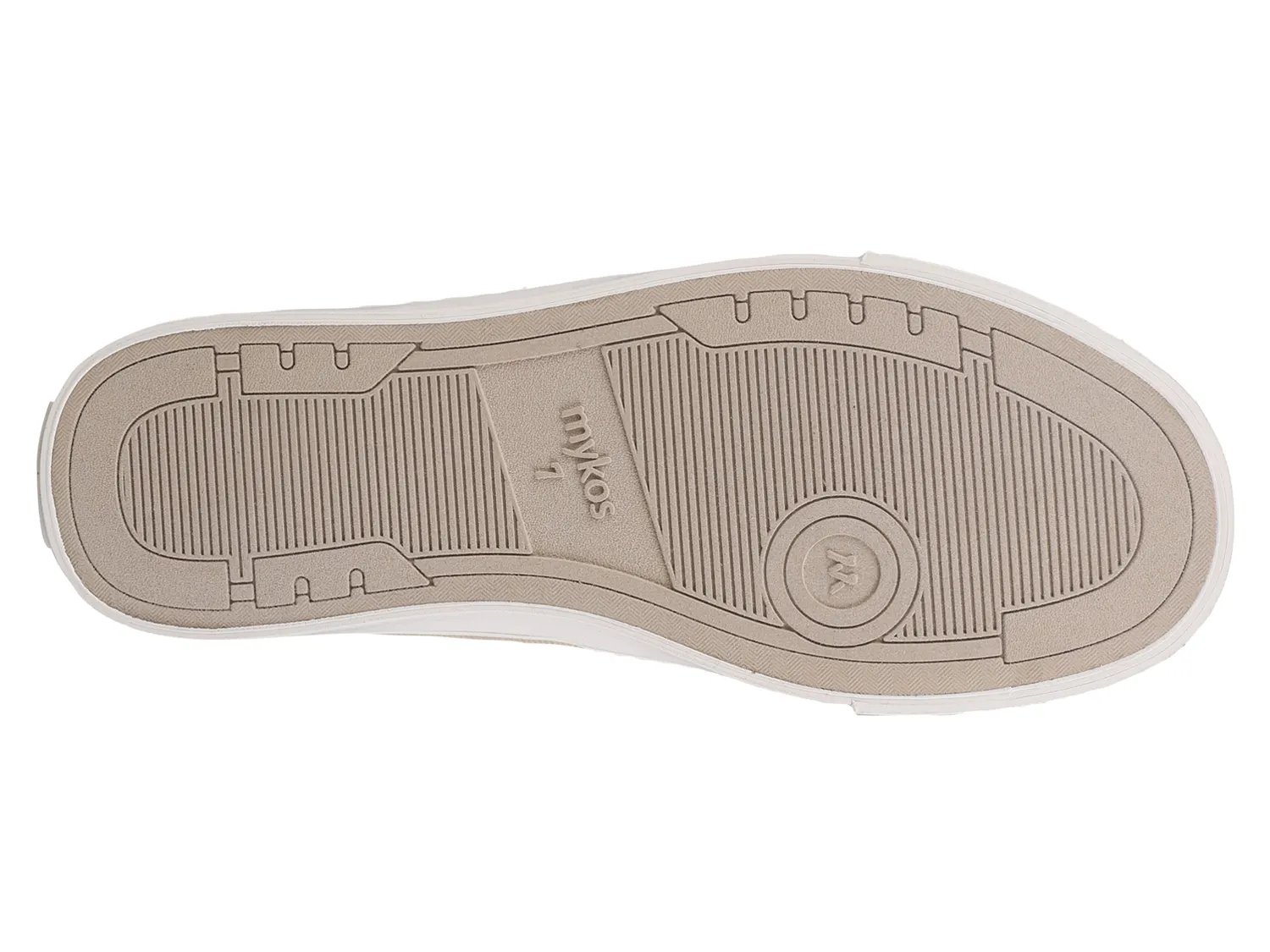Кроссовки Mykos Piper Slip-On Sneaker - Women's, Taupe/Off White Geometric Print — фото 4