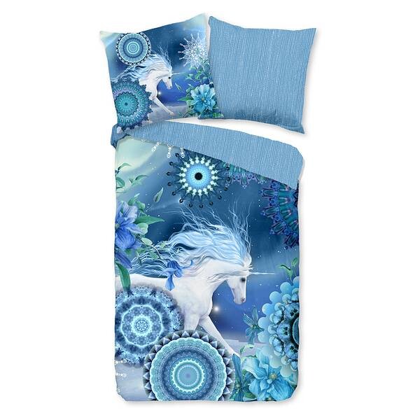 

Комплект постельного белья HIP Lumi, 155x220x1 см, синий