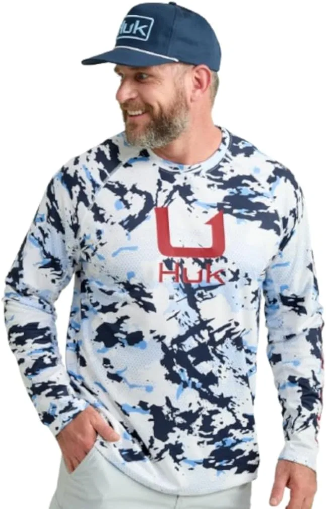 Худи мужское рыбацкое HUK, цвет Naval Academy Grazier
