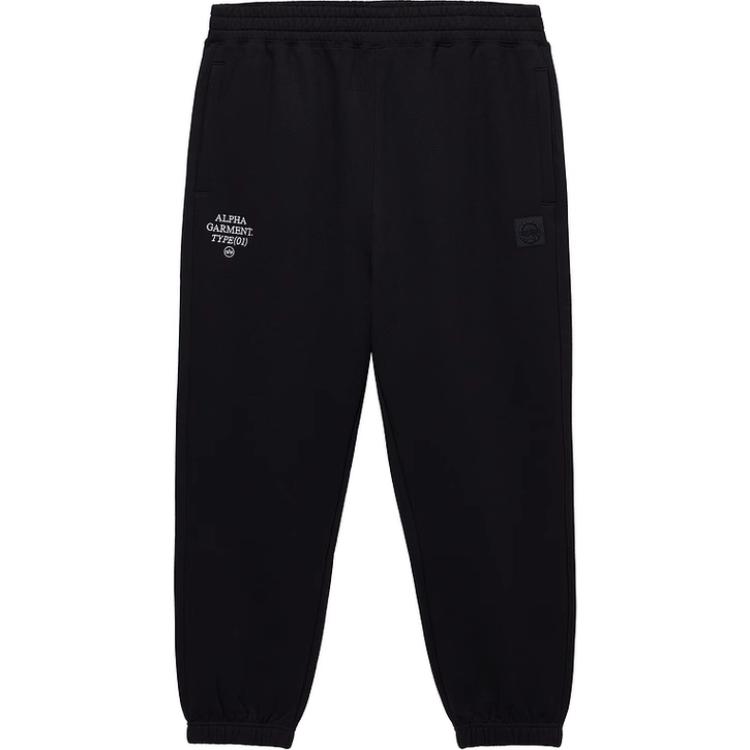 

Тренировочные брюки с вышитым логотипом Alpha Industries, черный