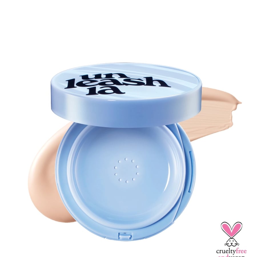 UNLEASHIA Babe Silk Baby Blue Cushion 18N Pure / VIRALOWY Кушон в форме подушечки, обеспечивающий полуматовый финиш — фото 3
