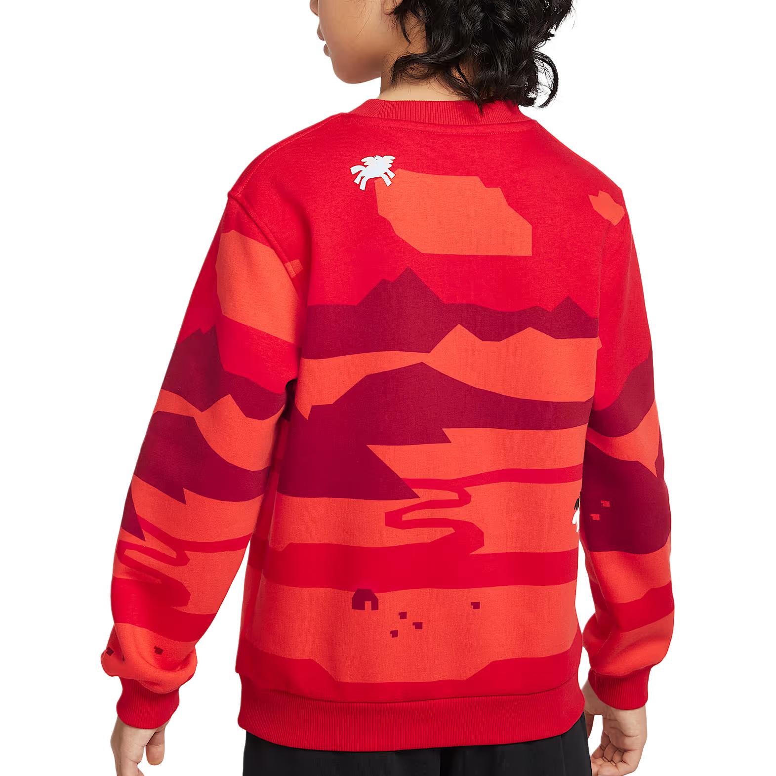Свитшот Sportswear Club Fleece Kids' Nike, university красный — фото 3