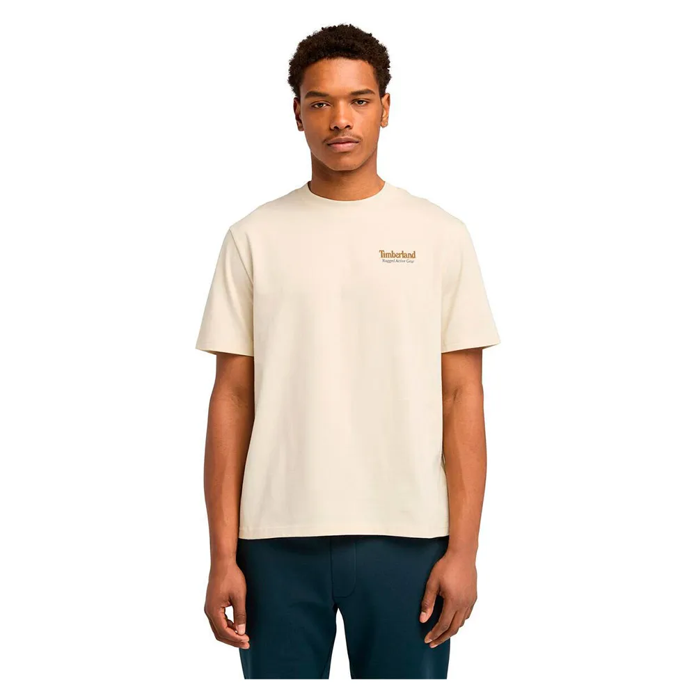 

Футболка с коротким рукавом Timberland Rugged Active Gear Back Graphic, бежевый