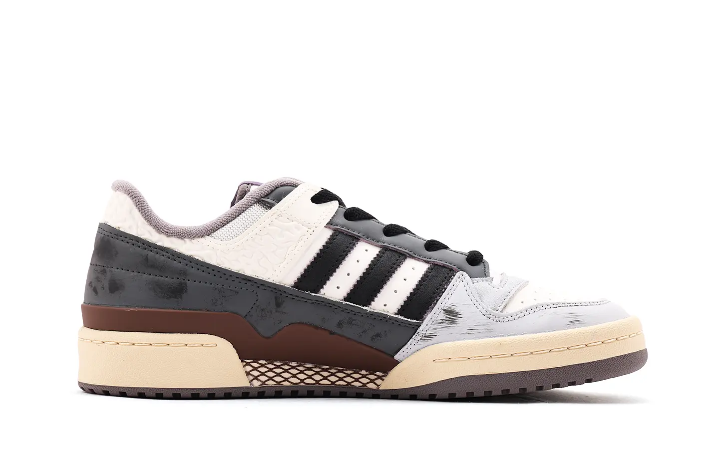 Adidas Originals FORUM CL Кожаные кроссовки для скейтбординга с защитой от истирания, дышащие, низкие, унисекс, бело-черные — фото 3