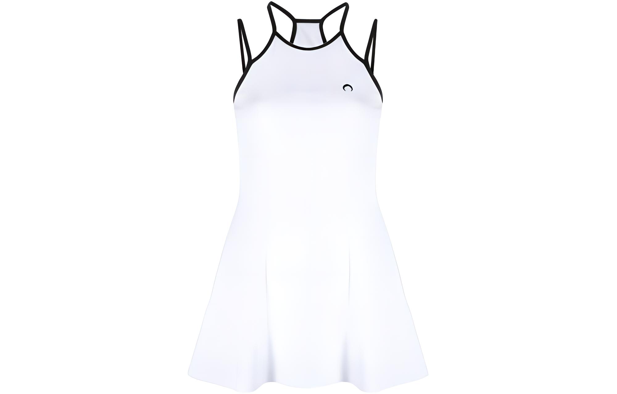 

Платье-мини с логотипом Marine Serre, белый