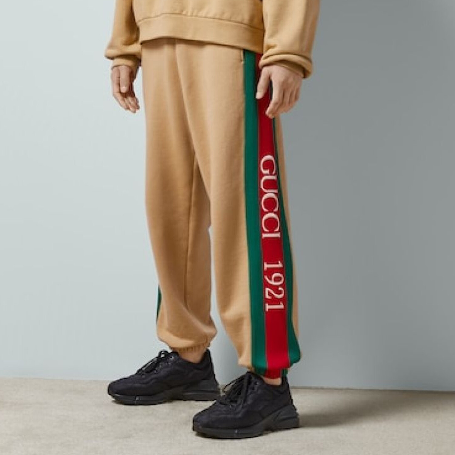 Спортивные штаны Gucci разноцветные, трикотажные, мужские, Multicolor — фото 2