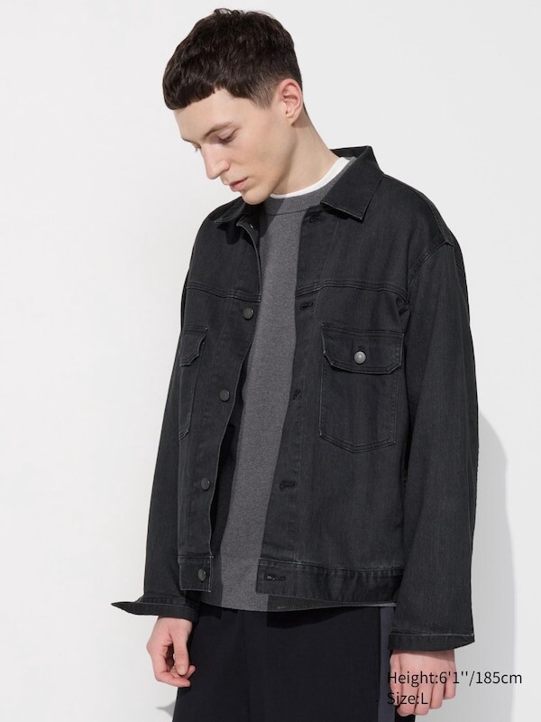 

Джинсовая куртка дальнобойщика Uniqlo, серый