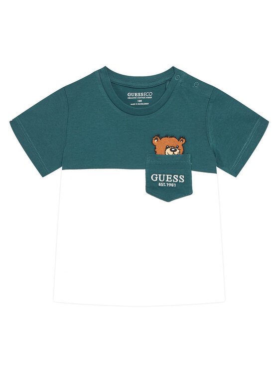 

Футболка regular fit N5YI1 1K8HM4 Guess, зелёный