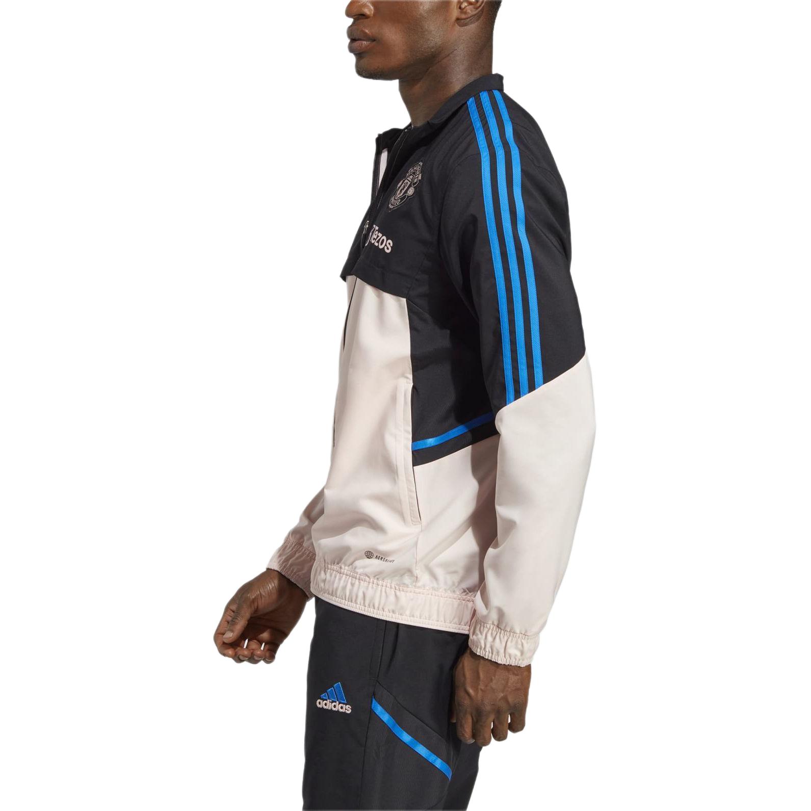 Футболка для футбола унисекс черная розовая Adidas — фото 3