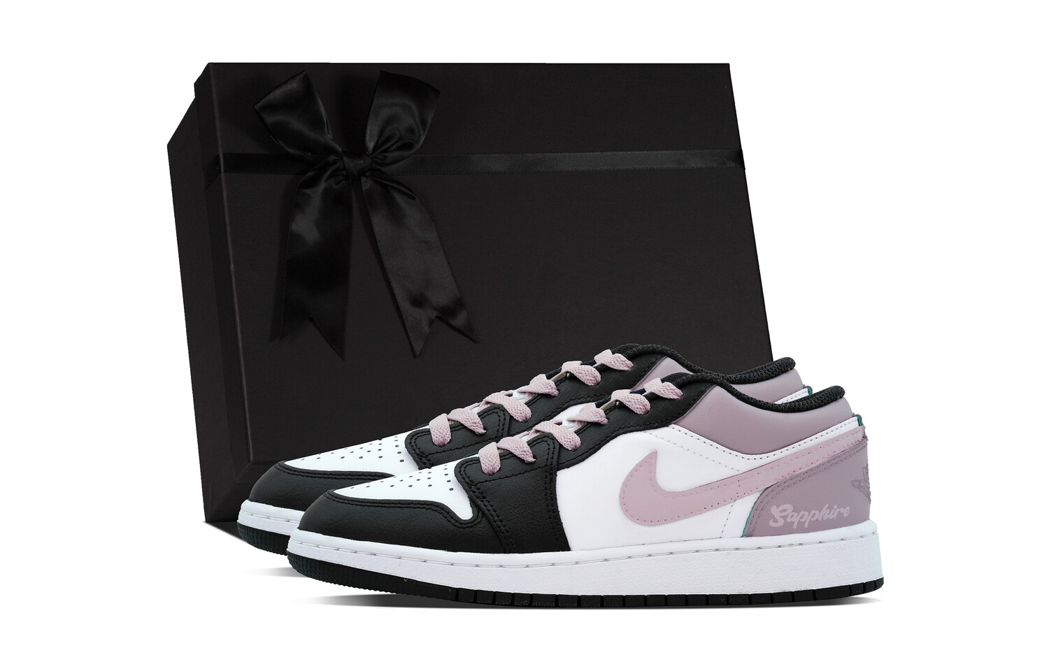 

Кроссовки Air Jordan 1 Vintage Basketball Shoes Women's Low-top White/Bright Concord/True Red/Black, красный