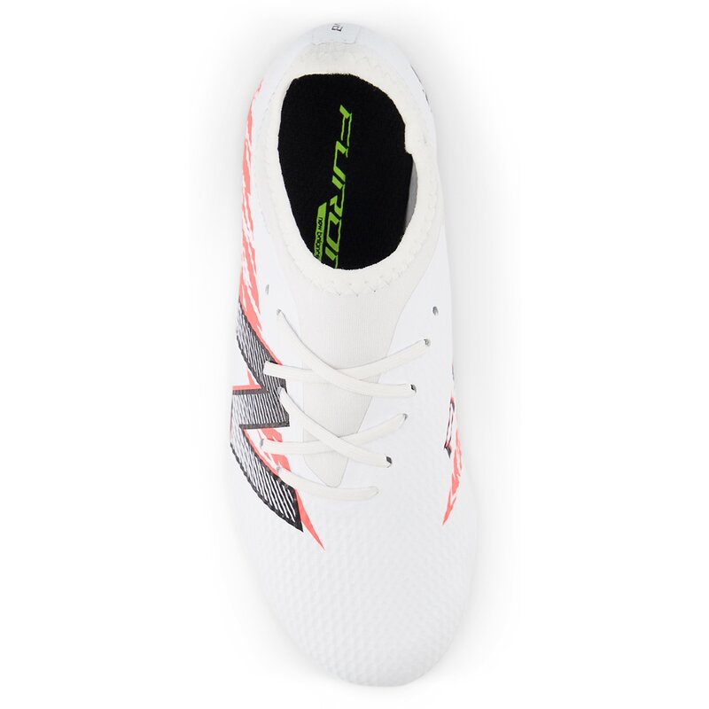 Футбольные бутсы для газона furon team jnr fg v8 New Balance, белый — фото 3