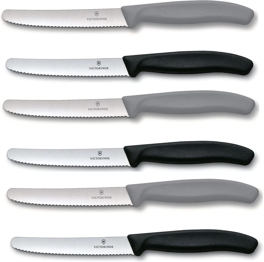 

Набор из 6 столовых ножей Victorinox Swiss Classic Nylon (6 шт. в упаковке, ограниченная серия Cool Grey / Black) Victorinox Swiss Army