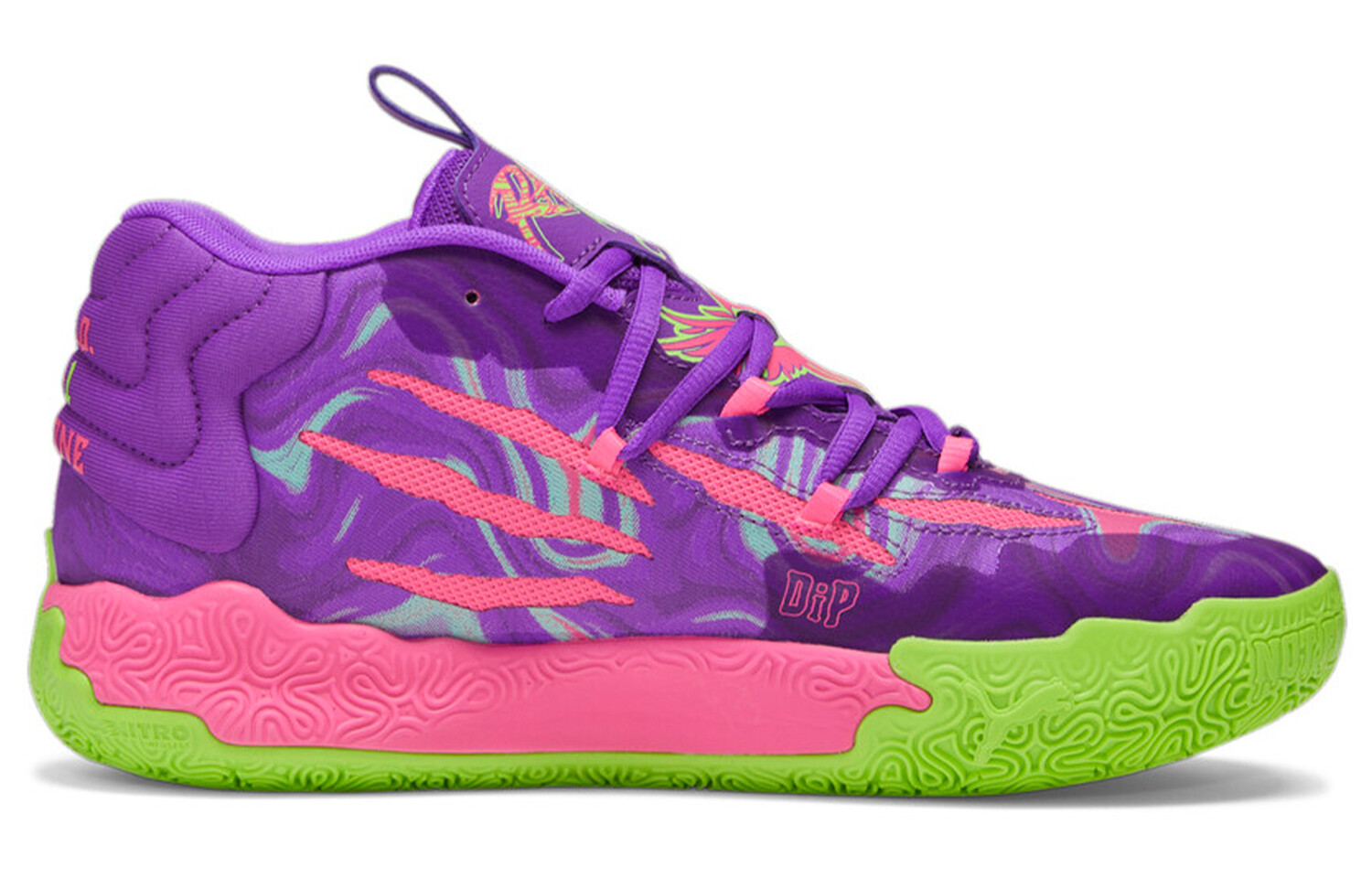 Мужские баскетбольные кроссовки Puma MB.03, Фиолетовый — фото 2