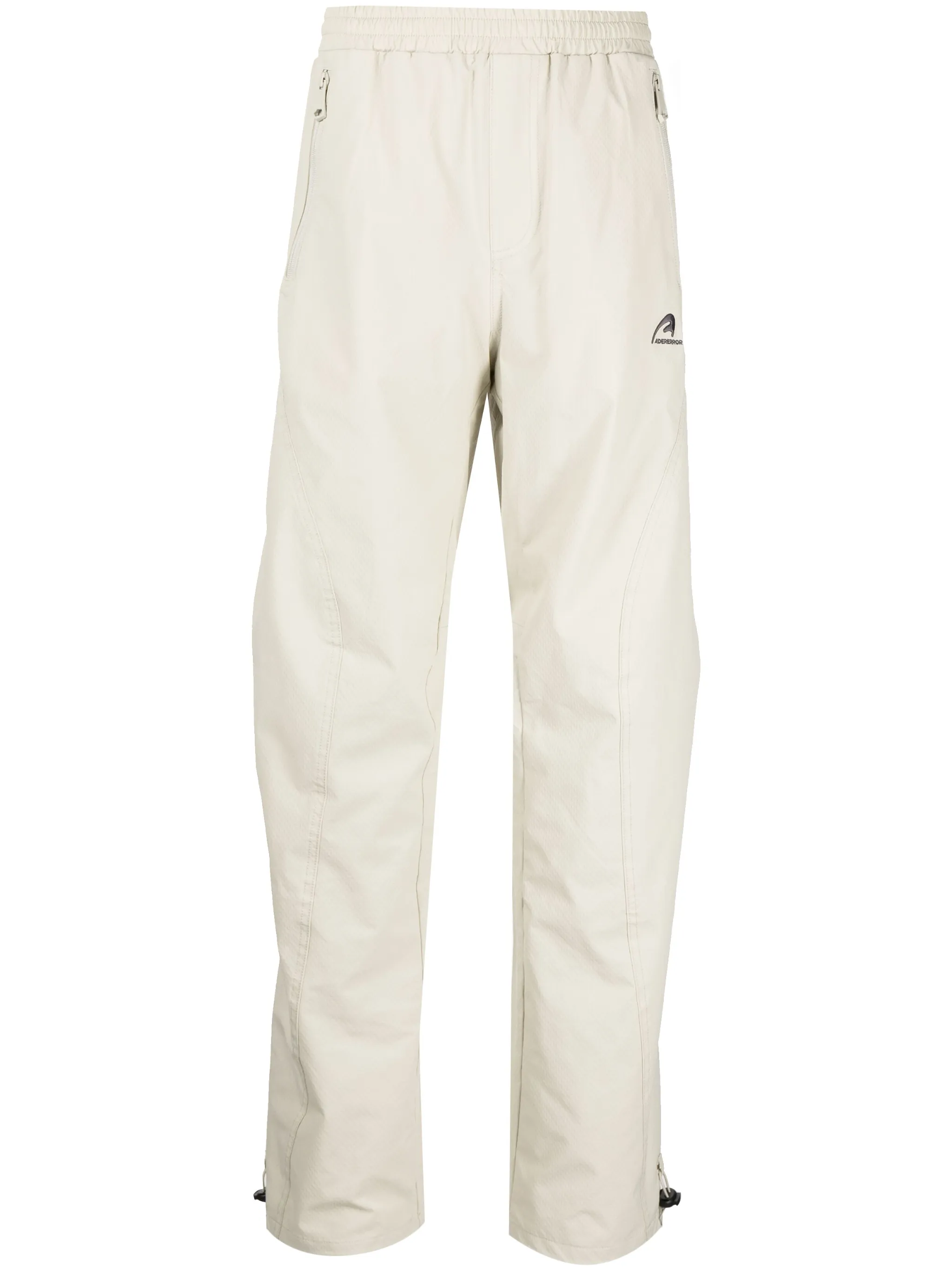 

Прямые брюки с вышитым логотипом Ader Error, бежевый