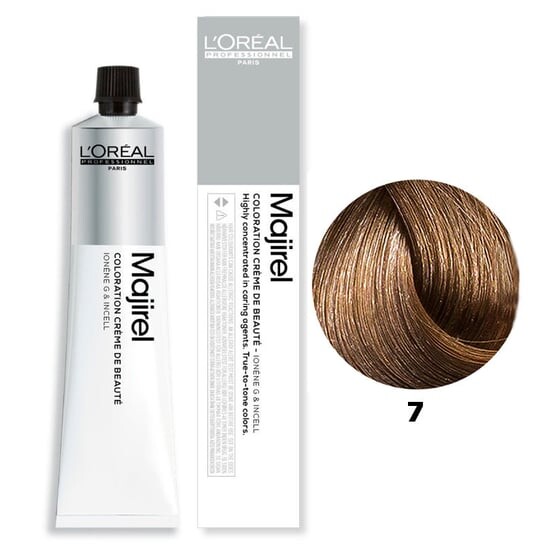 

Лореаль Мажирель, Стойкая краска для волос - цвет 7 блондин, 50 мл, L'Oréal Professionnel