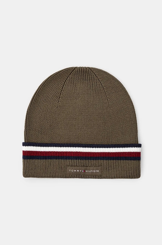 

Хлопковая шапка Tommy Hilfiger, зеленый