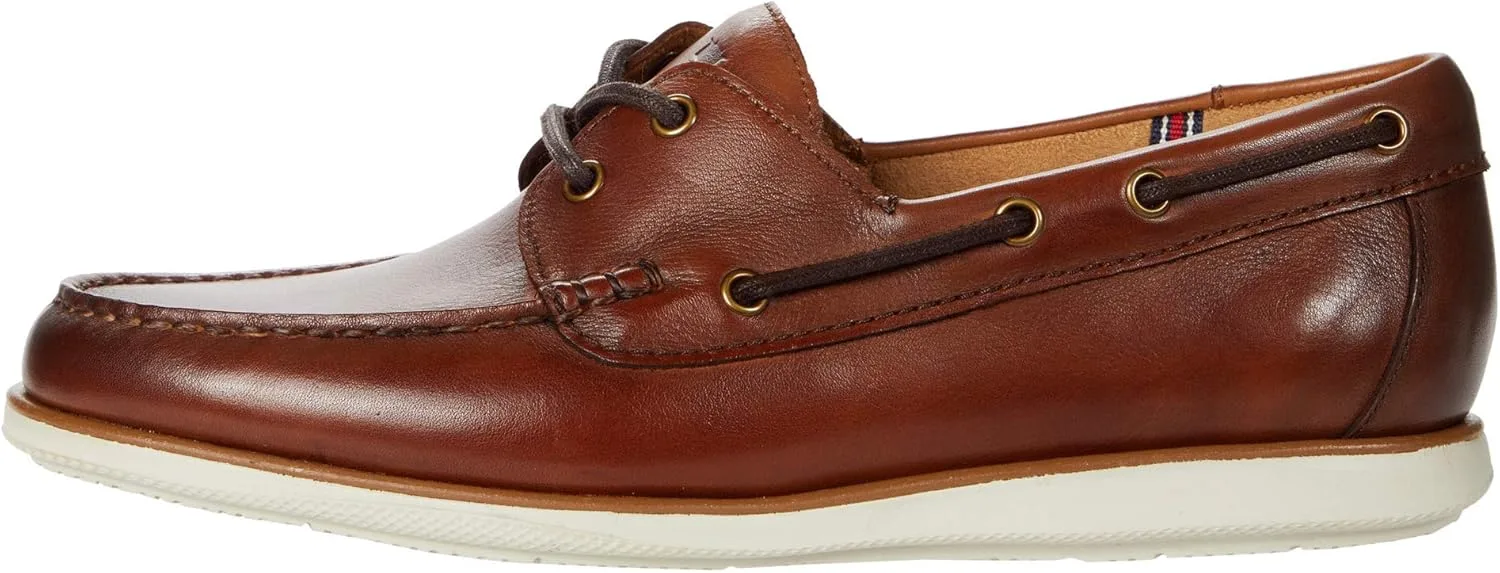 Мужские мокасины Florsheim Atlantic с мясной отделкой, коньячный — фото 4