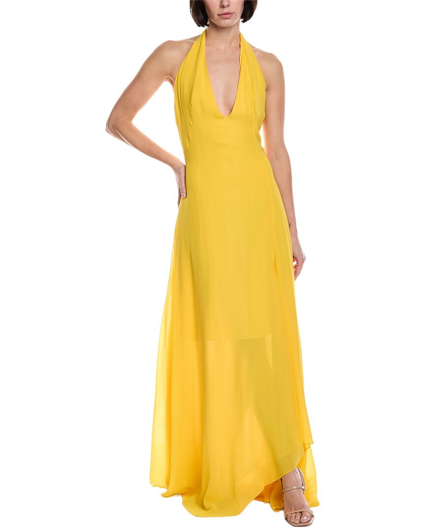 

Шелковое макси-платье Akris, желтый