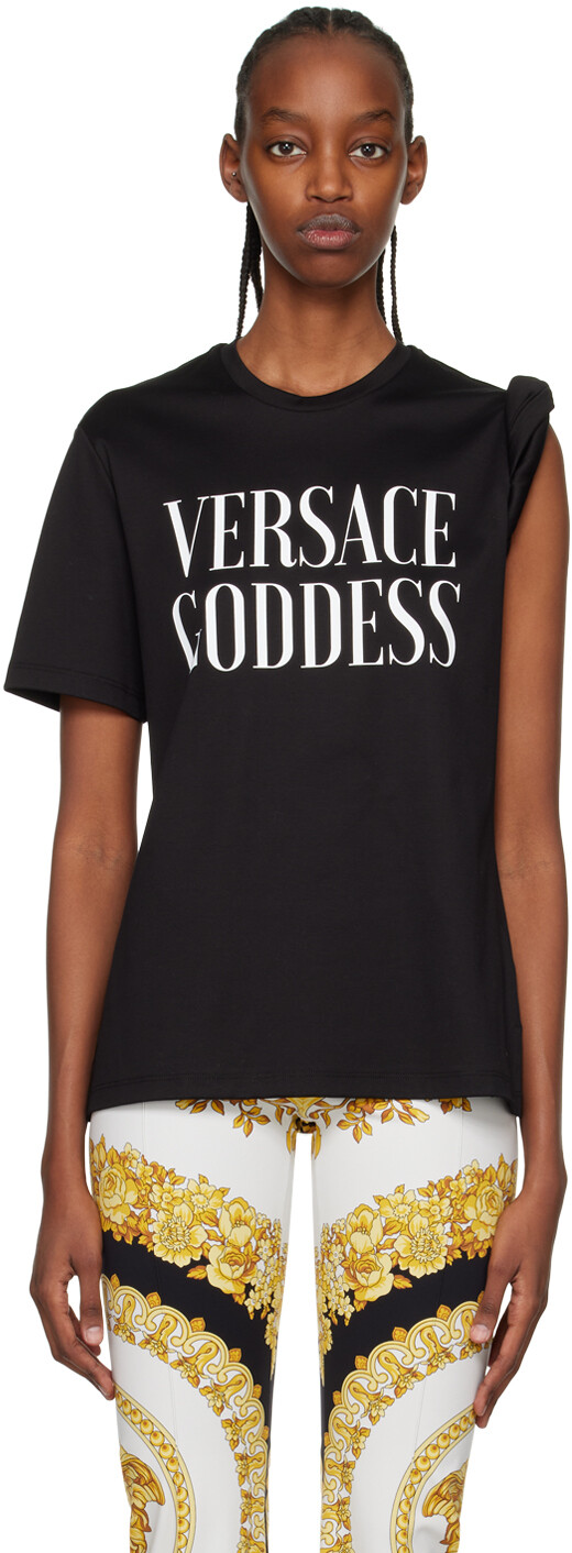 

Свернутая футболка Black Goddess Versace