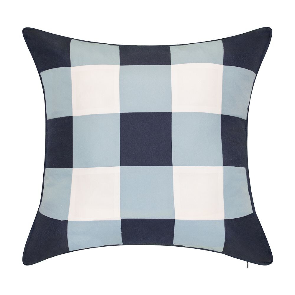 

Декоративная подушка в клетку Edie@Home для улицы Edie at Home, цвет Navy Capri