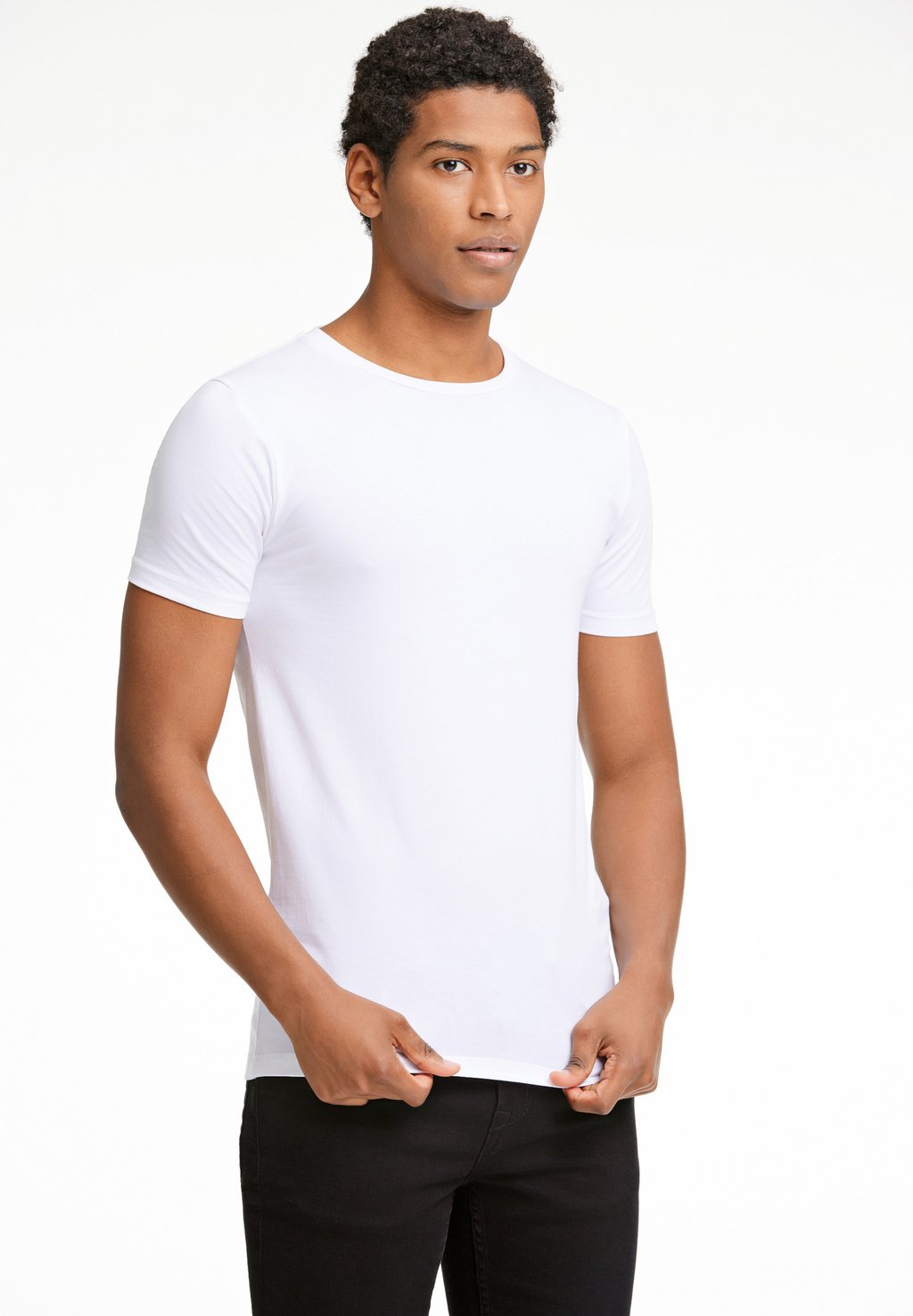 

Базовая футболка STRETCH CREW NECK Lindbergh, белый