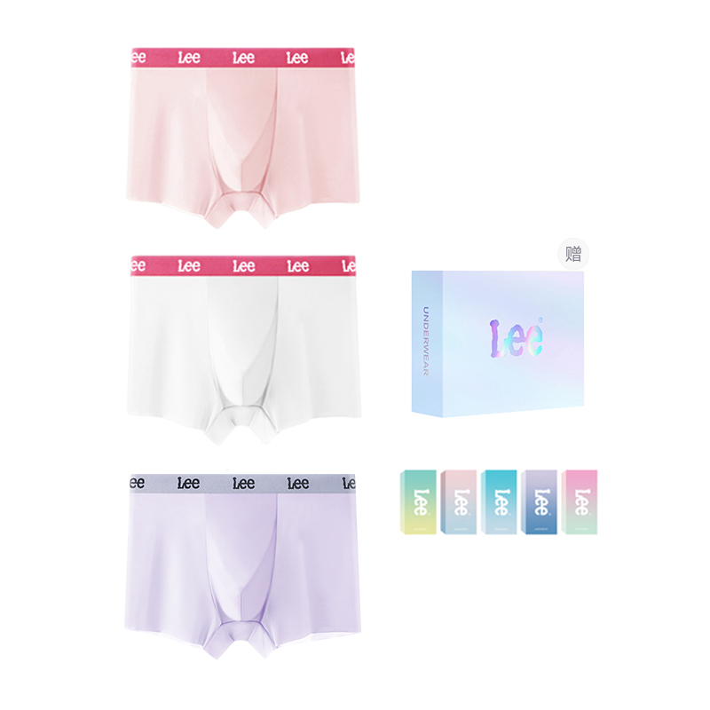 

Мужские трусы подарочный набор комбинация Lee, фиолетовый