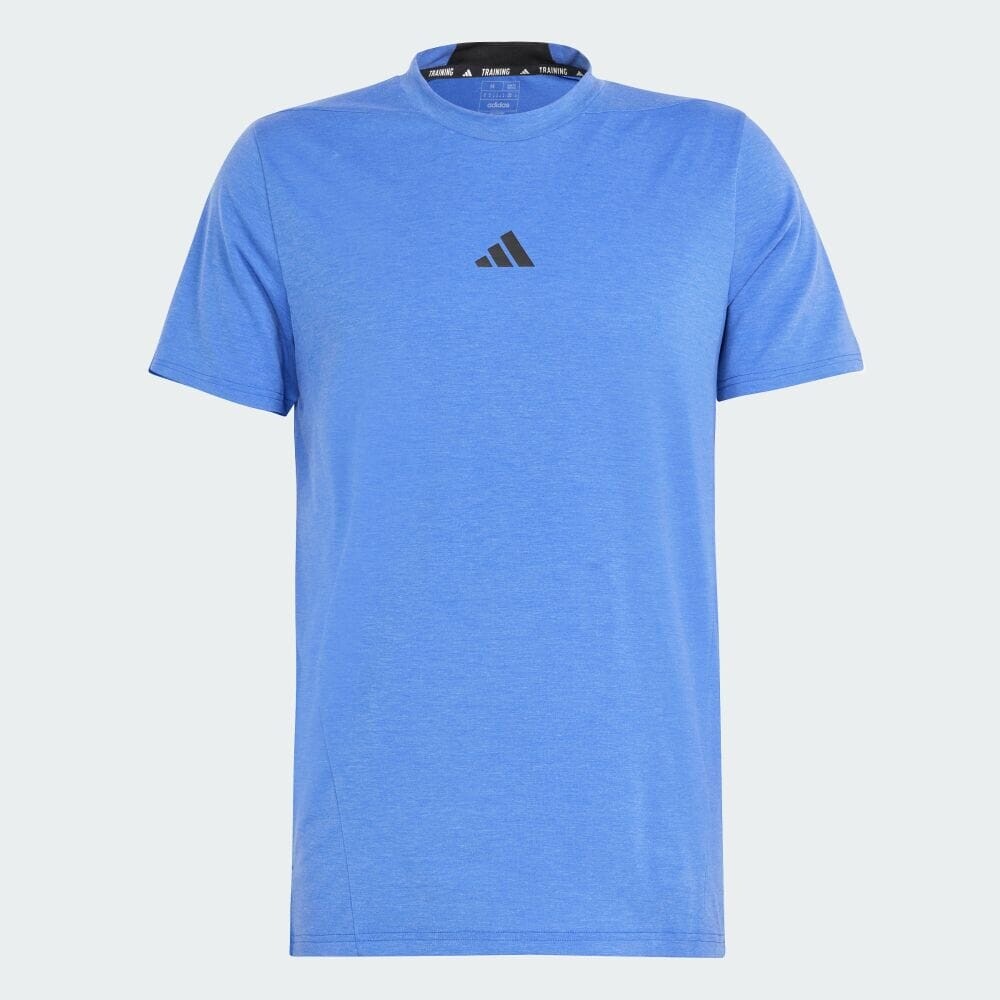 Футболка Adidas DESIGNED FOR TRAINING Workout short sleeve T-shirt, цвет Semi-Cid Blue — фото 4