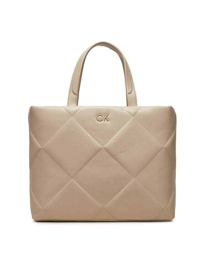 

Классическая сумка Quilt Calvin Klein, бежевый
