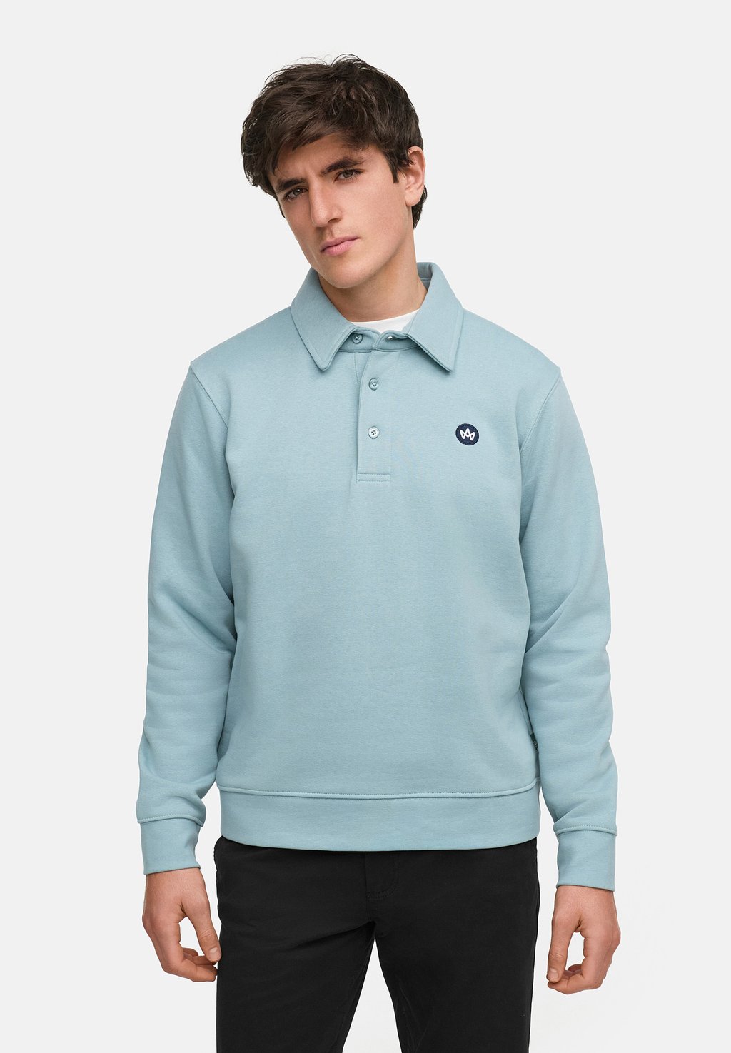 

Рубашка поло LARS - Long sleeved top Kronstadt, светло-голубой